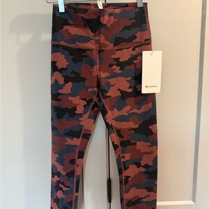 lululemon athletica women’s camo wunder under train crop leggings
